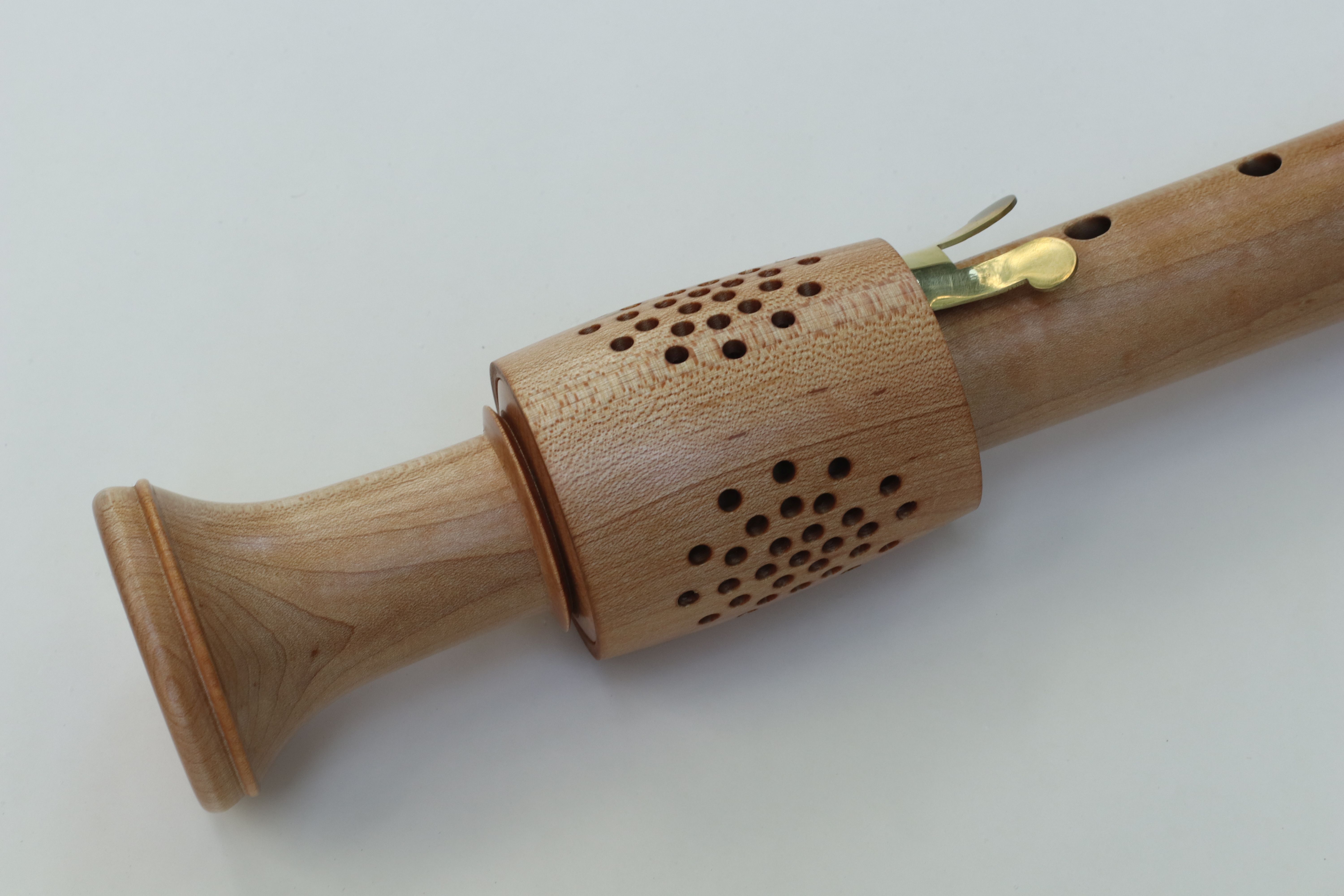 Renaissance tenor recorder detail